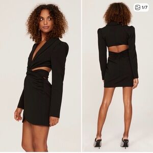 PatBO Black Backless Dress